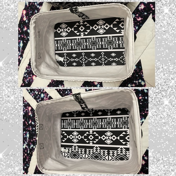 Victoria’s Secret PINK Galaxy full/queen comforter sheet set Aztec bins duffel++ - Picture 12 of 13